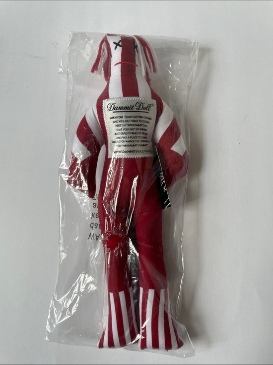 Dammit Doll Other - NIB Dammit Doll Red & White Striped Plush Stress Doll